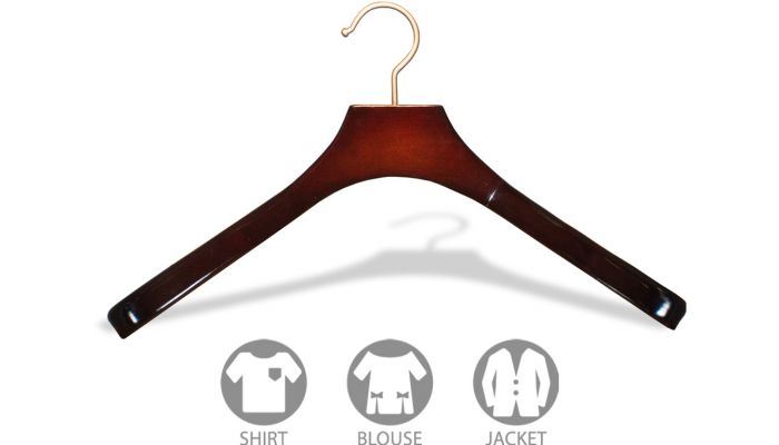 Oversized Cherry Wood Top Hanger 18