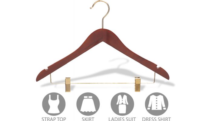 Wooden Coat Hangers Notches, Wood Hangers Clothes Style