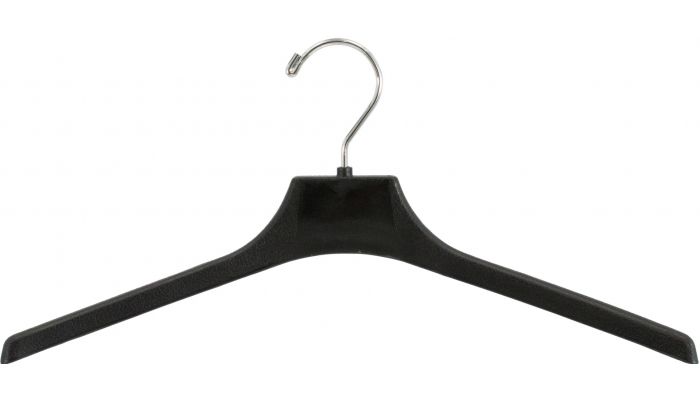 15 White Plastic Hangers