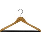 Bamboo Suit Hanger W/ Suit Bar & Notches (17" X 7/16")