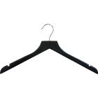Matte Black Wood Top Hanger W/ Notches (17" X 7/16")