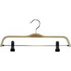 Natural Laminate Bottom Hanger W/ Deluxe Clips (14" X 1/2")