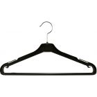 Black Plastic Suit Hanger W/ Notches (16" X 5/16")