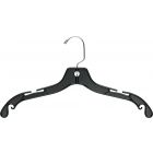 Black Plastic Top Hanger W/ Notches (17" X 3/8")