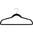 Rubber Coated Black Plastic Top Hanger W/ Notches (17 3/4" X 3/16")