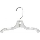 Kids Clear Plastic Top Hanger W/ Notches (10" X 7/16")