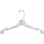 Kids Clear Plastic Top Hanger W/ Notches (12" X 7/16")