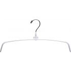 Petite Rubber Coated White Metal Top Hanger (16" X 3/8")