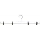 22" Chrome Metal Bottom Hanger W/ 4 Clips