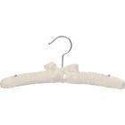 Kids Ivory Padded Top Hanger (12" X 1")