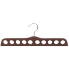 Walnut Wood 10 Hole Scarf Hanger (17 1/2" X 3/4")