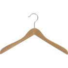 Natural Wood Top Hanger (17" X 5/8")