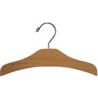 Kids Matte Natural Alder Top Hanger (11" X 3/8")