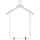 Oversized White Wood Display Hanger W/ 15" Clips (18" X 2")
