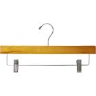 Honey Alder Bottom Hanger W/ Clips (14" X 3/8")