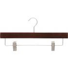 Mahogany Wood Bottom Hanger W/ Clips (14" X 5/8")