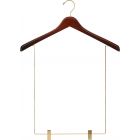 Walnut Wood Display Hanger W/ 15" Clips (17" X 1")