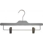 Clear Acrylic Bottom Hanger w/ Clips (14" X 3/8")