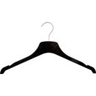 Black Acrylic Top Hanger w/ Notches (17" X 3/8")