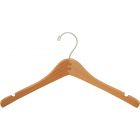 Petite Matte Natural Alder Top Hanger W/ Notches (15.5" X 1/2")