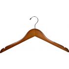 Walnut Alder Top Hanger W/ Notches & Rubber Strips (17" X 1/2")