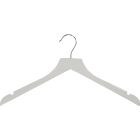 White Wood Top Hanger W/ Notches (17" X 7/16")