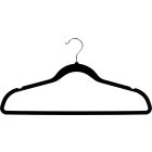 Rubber Coated Black Plastic Top Hanger W/ Notches (17 3/4" X 3/16")