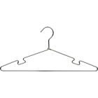 Chrome Metal Top Hanger W/ Notches (17" X 3/16")