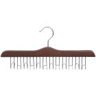 Walnut Wood 12 Holder Belt Hanger (17" X 3/4")