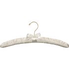 Petite Ivory Padded Top Hanger (15" X 1 1/4")