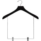 Oversized Black Wood Display Hanger W/ 10" Clips (18" X 2")