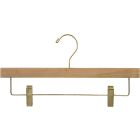 Natural Alder Bottom Hanger W/ Clips (14" X 5/8")