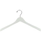 White Wood Top Hanger (17" X 1")