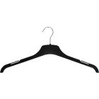 Black Plastic Top Hanger W/ Notches (17" X 3/8")