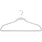 White Velvet Suit Hanger (17.5" X 1/4")