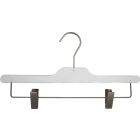 Clear Acrylic Bottom Hanger w/ Clips (14" X 3/8")