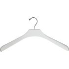 Oversized White Wood Top Hanger (18" X 2")