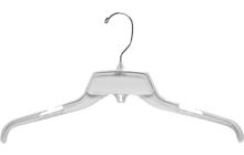 Clear Plastic Top Hanger W/ Notches (17" X 7/16")