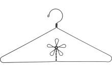 Set of 3 Assorted Metal Decorative Flower Hangers