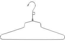 Oversized Chrome Metal Top Hanger (18" X 1/8")