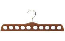 Walnut Wood 10 Hole Scarf Hanger (17 1/2" X 3/4")