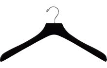 Oversized Black Wood Top Hanger (18" X 2")