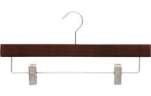 Mahogany Wood Bottom Hanger W/ Clips (14" X 5/8")