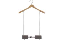 Natural Wood Display Hanger W/ 99" Adjustable Waist (17" X 1")