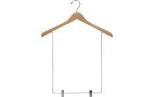 Natural Wood Display Hanger W/ 15" Clips (17" X 1")