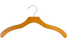 Light Oak Wood Top Hanger (17" X 1/2")