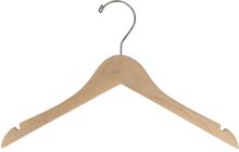 Junior Unfinished Wood Top Hanger W/ Notches (14" X 7/16")