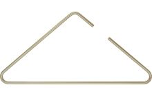 Gold Metal Top Hanger (16" X 5/16")