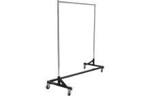 Chrome Metal Nesting Z-Rack, Black (72"H X 63"L)