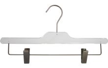Clear Acrylic Bottom Hanger w/ Clips (14" X 3/8")